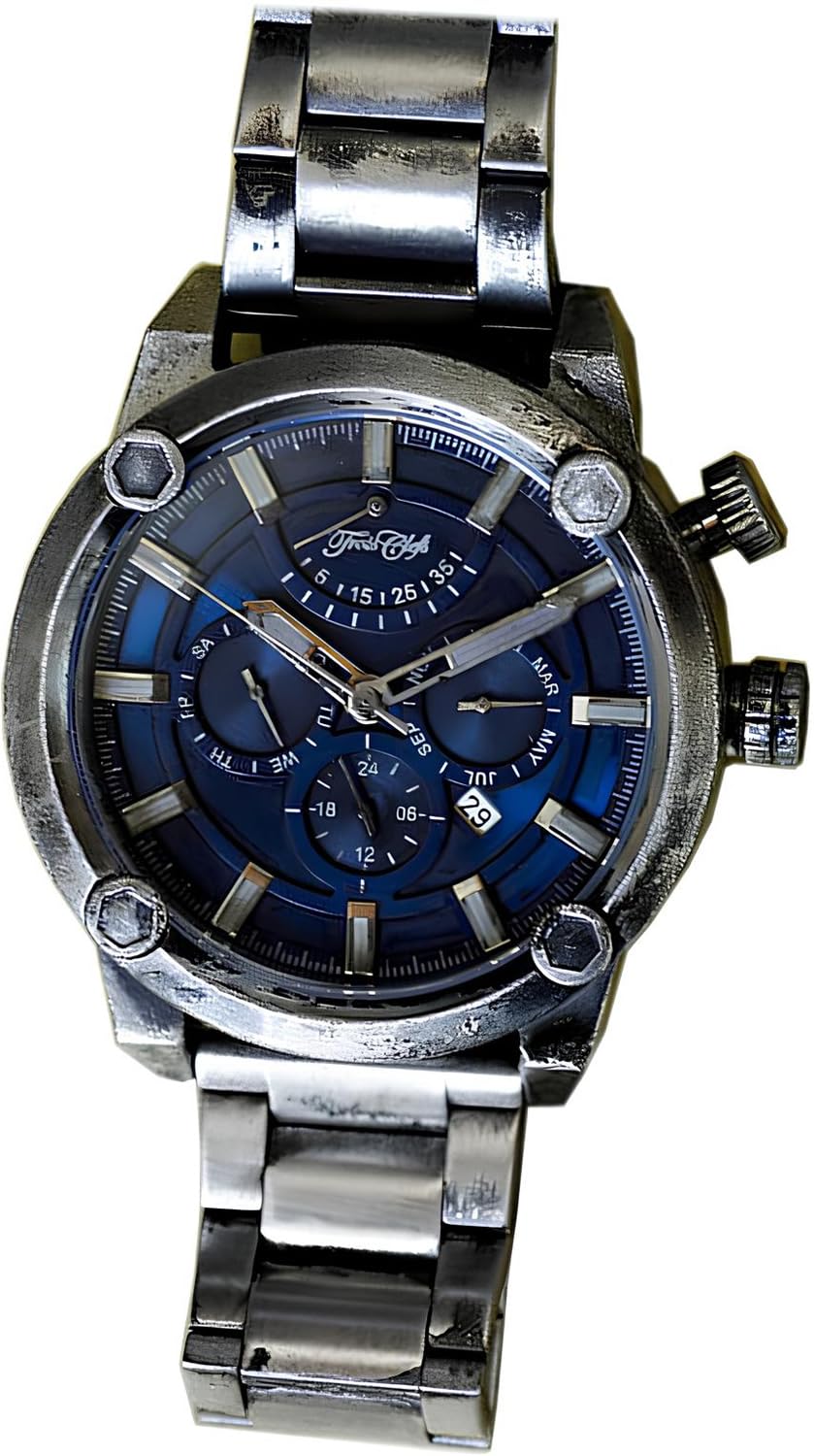 

Trois Clefs Mechanical Automatic Manual Winding Analog Japanese Movement Power Reserve Calendar Stainless Steel Strap 10 ATM Water Resistant Leather