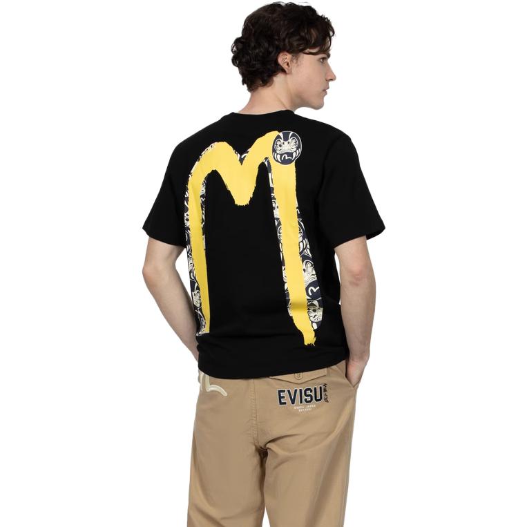Evisu T-Shirts Men's Crew Neck Moderate Straight Fit 2ESHTM2TS529XXCT