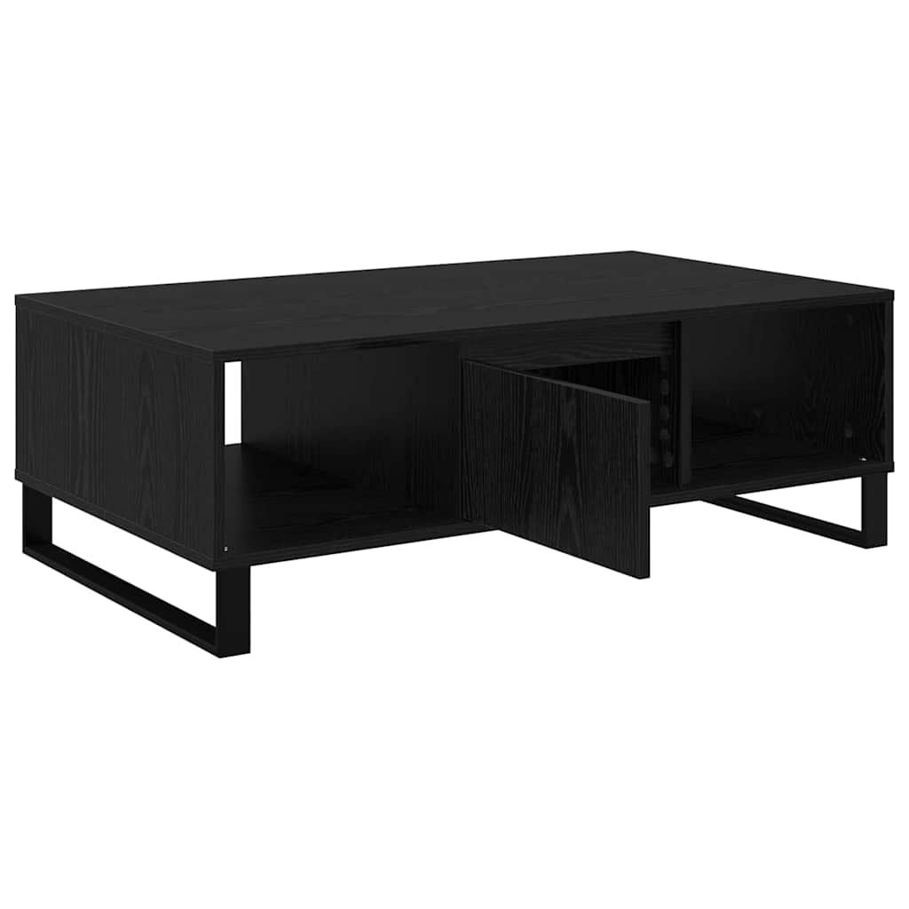 Coffee Table Black Oak Look 104 x 60 x 35 cm Wood Based Panel