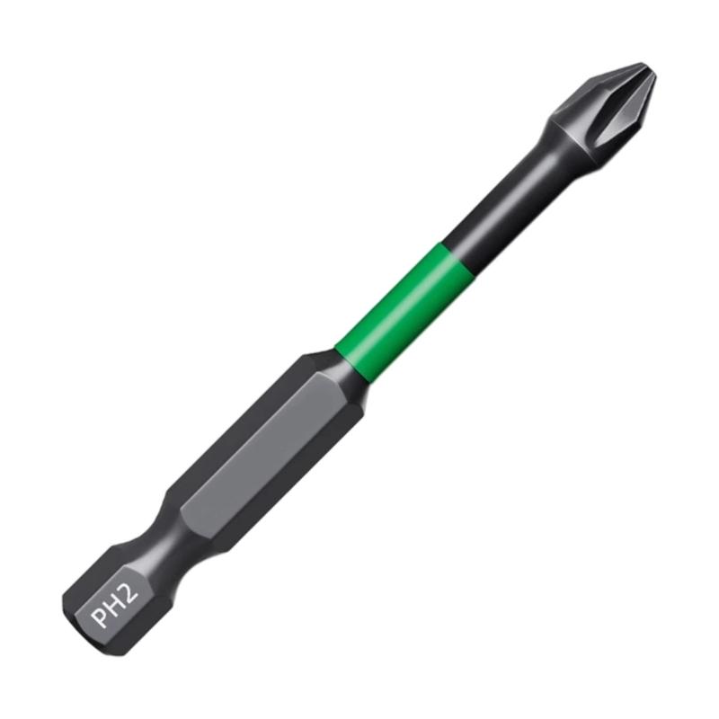 Sturdy Magnetic Crosses Bit 6.35mm Hexagonal Shank HRC62 Hardness Hardened Steel Perfect For Construction Equipment
