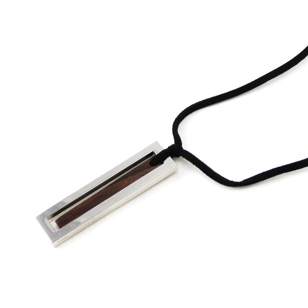 Les Trésors De Lily [C5017] - Collar de diseño 'Kilimanjaro' Marrón Negro