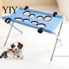 Easy Grooming Station for Pets Pet Table, Hammock with Foldable Stand, 4-Hole or Multi-function Helper 8-Hole, Washing Cats, Small Dogs, Bathing, Nail