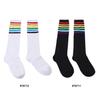 1Pair Girls Thigh High Socks Over Knee Rainbow Stripe Football Socks