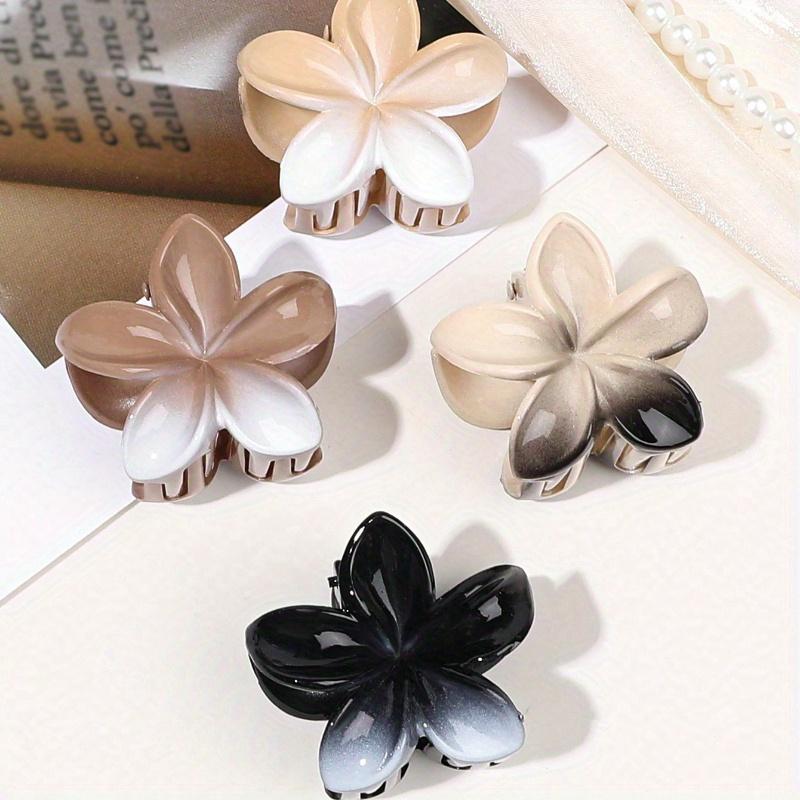 Colorful Marble Printed Candy Color Flower Hair Claws, Bohemian Beach Hair Accessories Claw Clips Hair Clips Hair Jaw