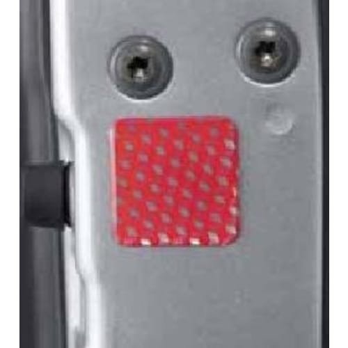 

Оригинальные детали SUZUKI Alto Дверной отражатель [красный + серебристый] E112 99000-99035-V33