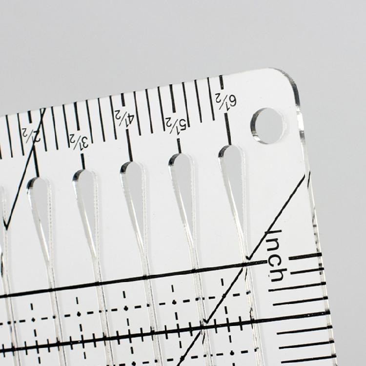 Clear Acrylic Patchwork Templates Ruler for Cutting Paper Fabric Quilting Sewing Craft