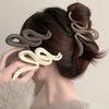 Large Matte Wavy Hair Clip Women Versatile High-end Shark Clip Simple Hair Accessories