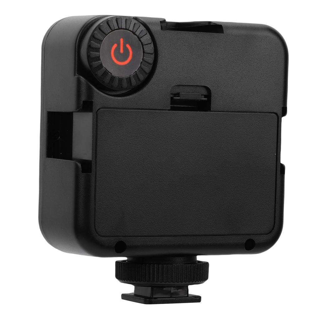 LED Camera Fill Light High Brightness 5600K LED Video Light with 3 Cold Shoe Mounts and Hot Shoe Base for Outdoor
