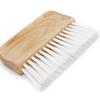 Practical Flat Brush Fiber Brush with Wooden Handle Hand-held Art Brush Furniture Brush Cleaner for Indoor Outdoor Wall
