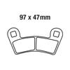 Front Rear Brake Pads For Polaris Razor RZR 800, RZR 800 S & RZR 570  08-14
