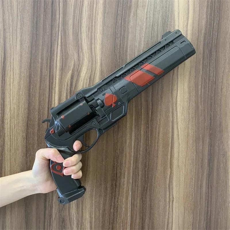 Cosplay Golden Guns Laser Rifle Revolver Prop Weapons Model Gun No Shotting Safety PU Rubber Halloween Gift