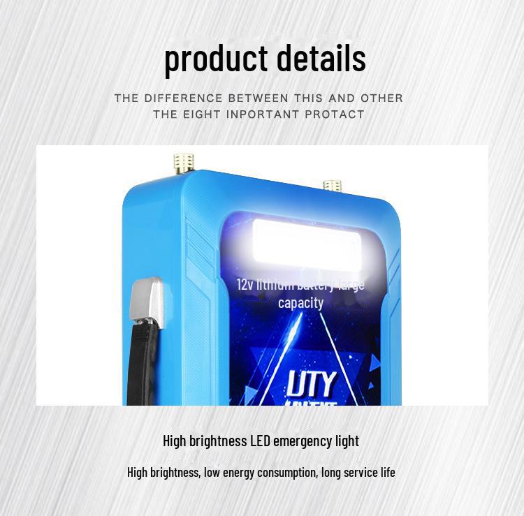 12V 100A Polymer Lithium Battery - High Capacity, Ultra-Light, Outdoor Mobile Power Solution