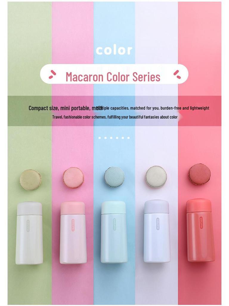 Bestie Mini Insulated Stainless Steel Cup with Tea Infuser - Portable Pocket Cup for Ladies