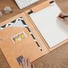 A4 Multi-Function Leather Data Folder with Detachable Notepad
