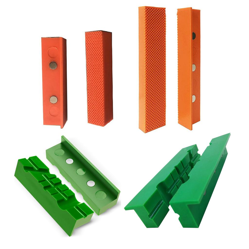 Magnetic Vise Jaw Protectors Cushions Suitable For Surfaces Protections And Scratch Prevention In Various Materials 2pcs