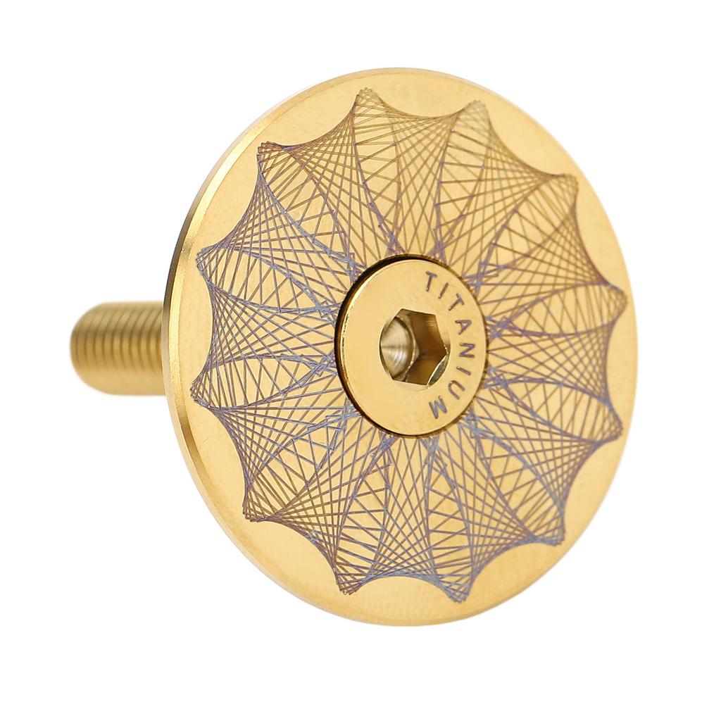 Headset Top Cap 28.6mm Ti Alloy Excellent Heat Dissipation Headset Cover for Mountain Bike Road