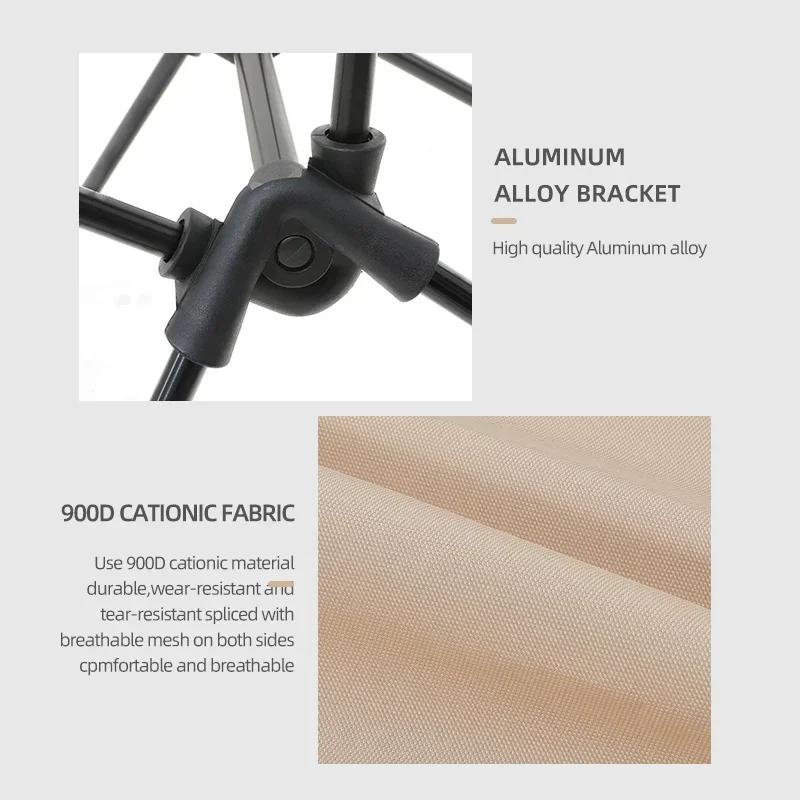 Foldable Camping Chairs Set Lightweight Folding Chair Ultralight  Backpacking Moon Chairs for Garden Picnic Beach Fishing