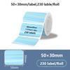 50x50 Laser Transparent Thermal Adhesive Label Roll Compatible for Phomemo M110 M200 M120 M220 E210 P50 DETONG P1 Label Printer