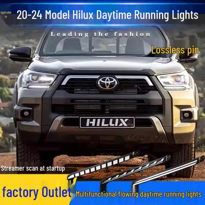 Daytime Running Lights for 2020-2024 Toyota Hilux Revo - Dedicated Modification