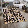 Lankybox Cute Happy Boxy Foxy Rocky Carpet Rug for Bedroom Living Room Home Sofa Decoration,Children Game Large Decor Floor Mat