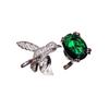 Colored Treasure Girl Ring Simulation St. Maria L Green Grandmother Hummingbird Ring