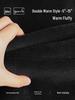 Women's Black High-Waisted Fleece-Lined Leggings, 2025 Winter Style, Thick, Elastic, Slim-Fit
