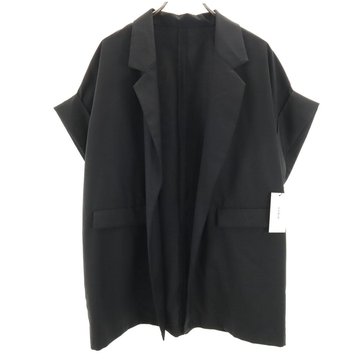 

КУМИН неношеный Куртка с коротким рукавом F черный Маркировка Женский Б/у