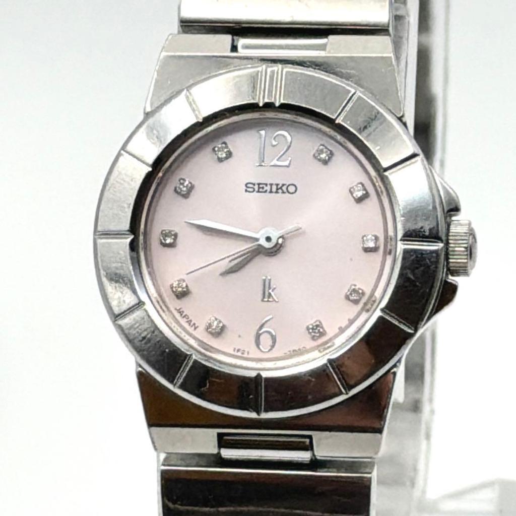 Used SEIKO LUKIA Quartz Watch Pink Dial