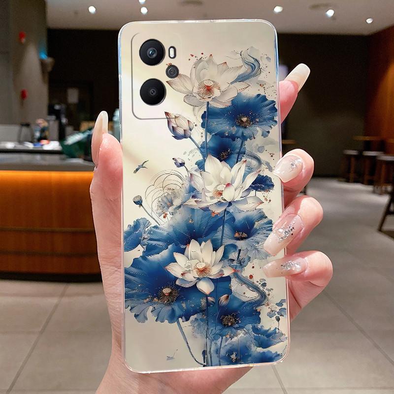 Custodia Per OPPO A96 Custodia Telefono CPH2333 Cover Posteriore TPU Lusso Drago Carino Cool Ragazzi Ragazze Fantasia Trasparente Silicone Guscio Morbido