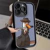 Phone Case for iPhone 17 Air 16E 15 16 Pro Max Funny Cartoon Goose Game Cover 14 Plus 13 12 Mini Soft Shell Silicone Fundas