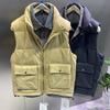 Clearance Foreign Trade Surplus Men's Casual Thickened down Vest for Autumn and Winter, Cold-Proof Sports Sleeveless Jacket