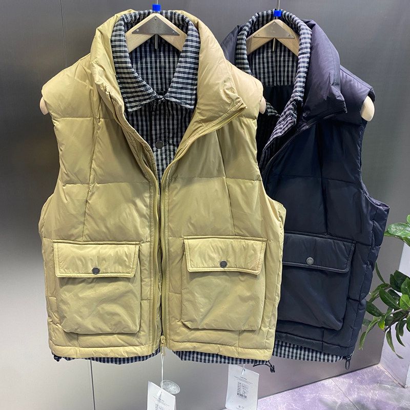 Clearance Foreign Trade Surplus Men's Casual Thickened down Vest for Autumn and Winter, Cold-Proof Sports Sleeveless Jacket