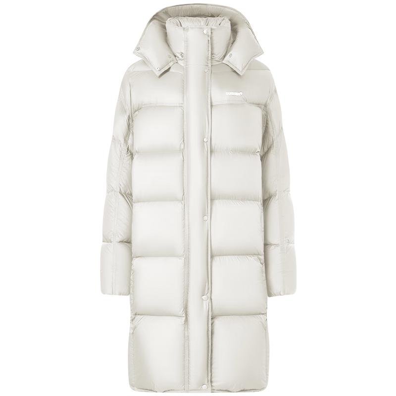 Tanbol Women's Long Hooded Duck Down Puffer Jacket