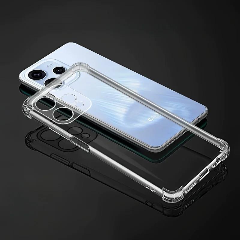 

EUCAGR For Transparent Phone Case For Oppo Reno 15 Pro 5G Soft Silicone Back Cover For Oppo Reno 15C Clear Case Reno15 Reno15c For OPPO Reno 15 Pro бежевий