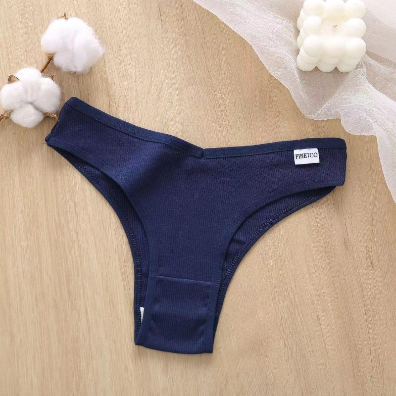 1Pc/Set Women Cotton Brazilian Panties M-XL Comfortable Thongs Underwear Women Bikini Underpants Sexy Low-rise Girl's T-back Panties