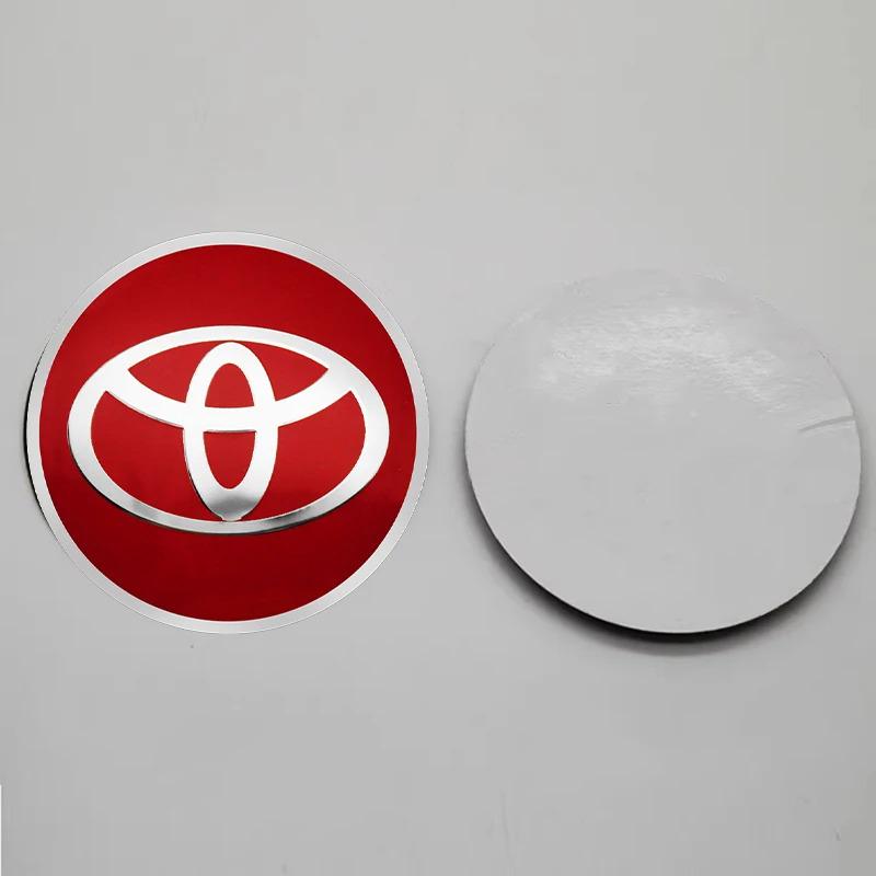 4Pcs 56mm Car Wheel Hub Caps Badge Stickers Wheel Center Cover Decal For Toyota Yaris  Corolla Prius Aygo RAV4 Crown Camry Auris