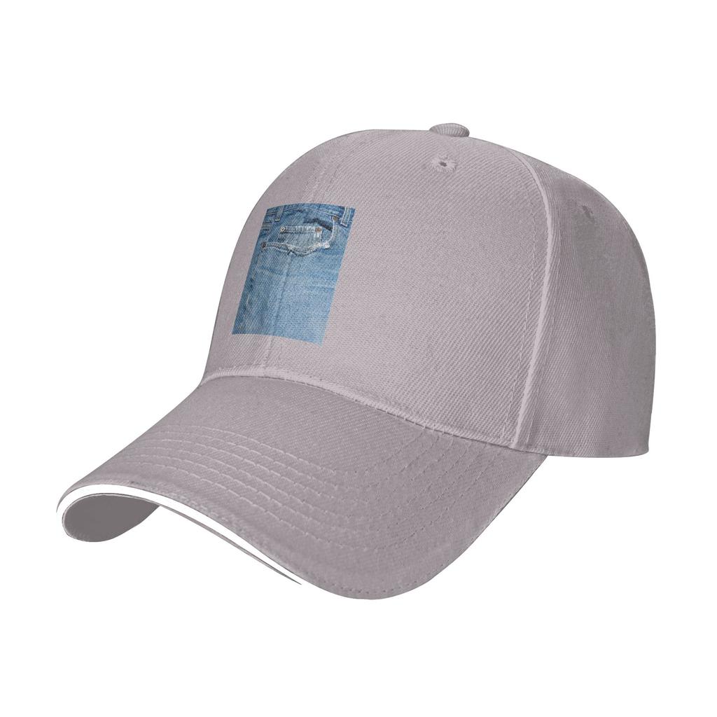 Photograph of Old Jeans ONLY  Not Real Cap Casual Baseball Caps Adjustable Hat Hip Hop Summer Unisex Baseball Hats Customizable