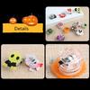 25pcs Party Accessories LED Flashing Brooch Pin Cartoon Light Glowing Badge Gift