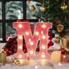 1pc Vibrant LED Lighting Letter - Battery Powered,Dimmable for Bedroom, Birthday Party, Wedding, Home, Christmas, and Eid Al-Adha Mubarak Decorations