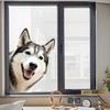 Lustige Hunde, die aus dem Fenster schauen, Fensteraufkleber, Niedliche Tier-Wiederverwendbare Fensterdekale, Doppelseitiger Statischer Glasaufkleber für Schlafzimmer, Wohnzimmer