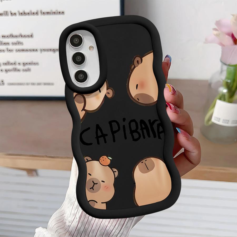 Case for Samsung Galaxy A50 A52 A55 A02s A51 A73 A30 A06 A04 A03 A20 A05 Soft Phone Cover Cartoon Capybara