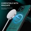 Pro bezdrátové nabíjení Magsafe pouzdro na telefon pro iPhone 16 15 14 13 11 16 Pro Max XS XR 7 8 Plus magnetické kožené ochranné pouzdro