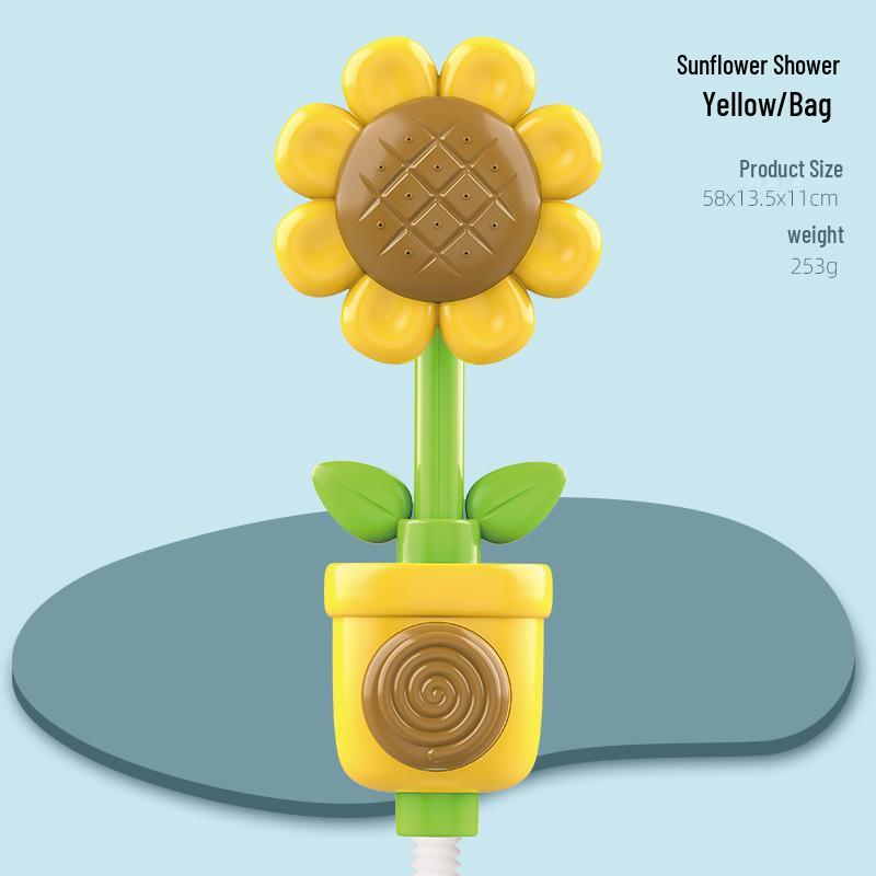 

Летняя игрушка для купания и душа в виде подсолнуха - Аксессуар для игр с водой для младенцев
