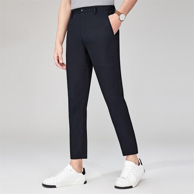 Dancing with Wolves Men's Modal-Lyocell Blend Cropped Casual Pants