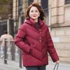 Yaya Damen Mittellange Daunenjacke mit Kapuze