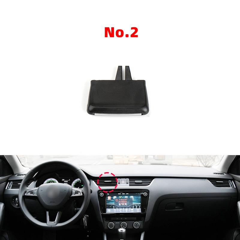 New Adjustment Plectrum Knob Dash Air Vent Grill Pick Trim Silde Cilp For Skoda Octavia 3 MK3 A7 2018 2019 2020 2015 2016 2017