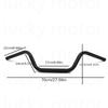 Vintage Style 7/8'' 22Mm Motorcycle Drag Handlebars Suitable for Harley, for Honda, for Suzuki, Kawasaki, And Yamaha Cafe Racers And Trackers