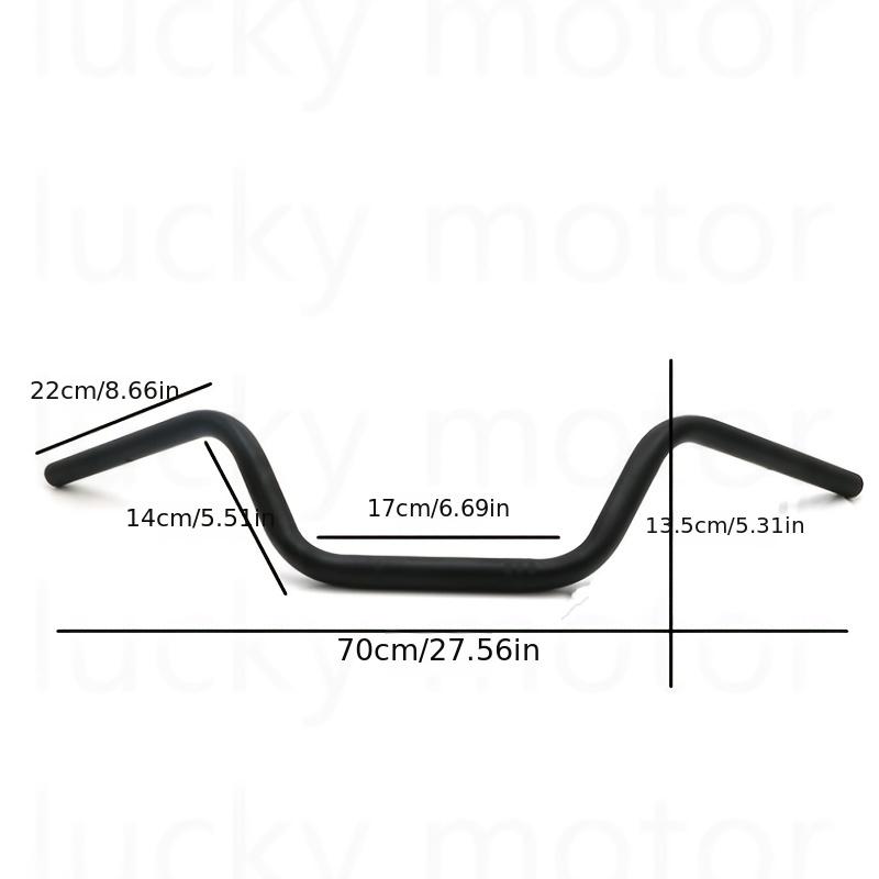 Vintage Style 7/8'' 22Mm Motorcycle Drag Handlebars Suitable for Harley, for Honda, for Suzuki, Kawasaki, And Yamaha Cafe Racers And Trackers