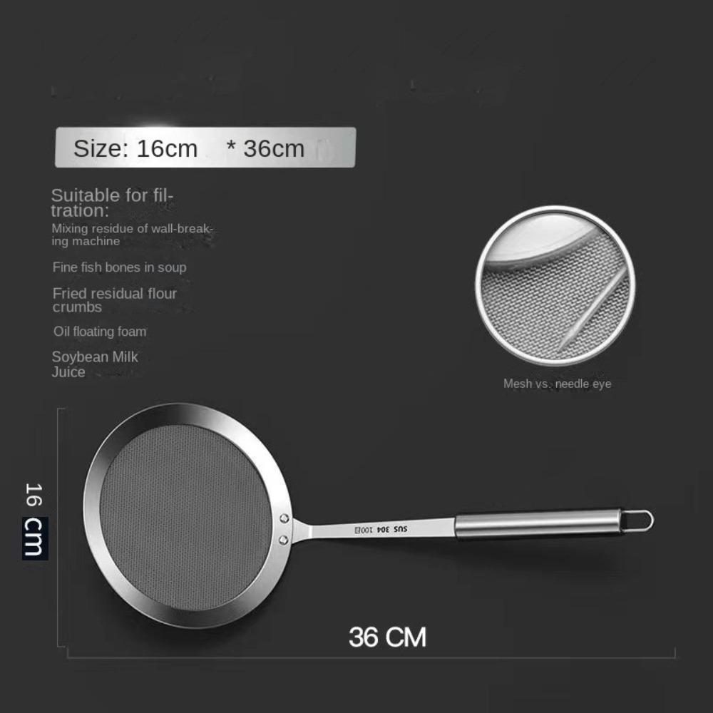 304 Stainless Steel Fine Mesh Filter Handheld 100 Mesh Super Dense Filter Colander Multi-Function Strainer Sieve