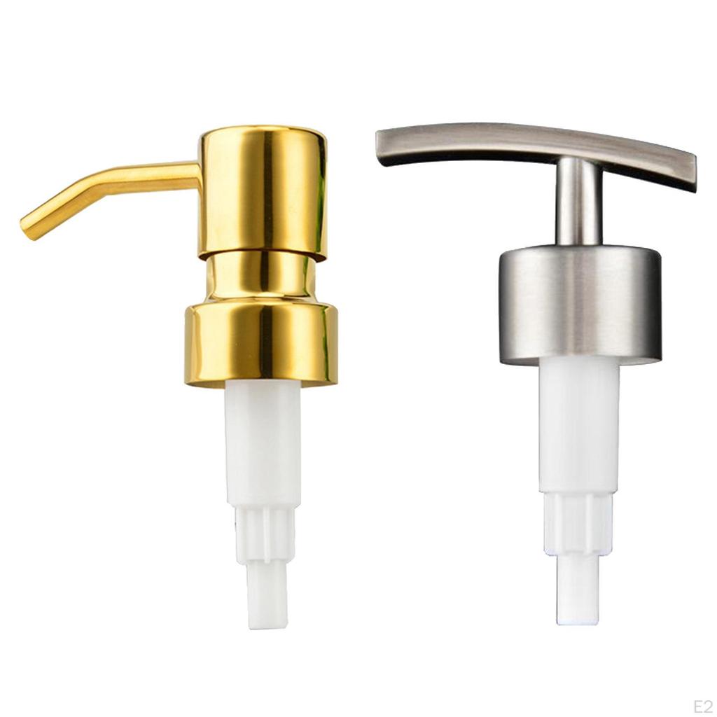 04 Rust Proof Stainless Steel Soap Pump, Kitchen Dispenser Pump Replacement for Regular Mouth